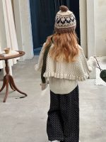 【90-140】デニムパンツ 女の子 おしゃれ 花柄 合わせやすい - 画像 (4)
