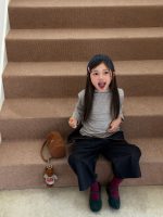 【100-160】長袖トップスorパンツ 女の子 ハイネック すっきりデイリー使い - 画像 (6)