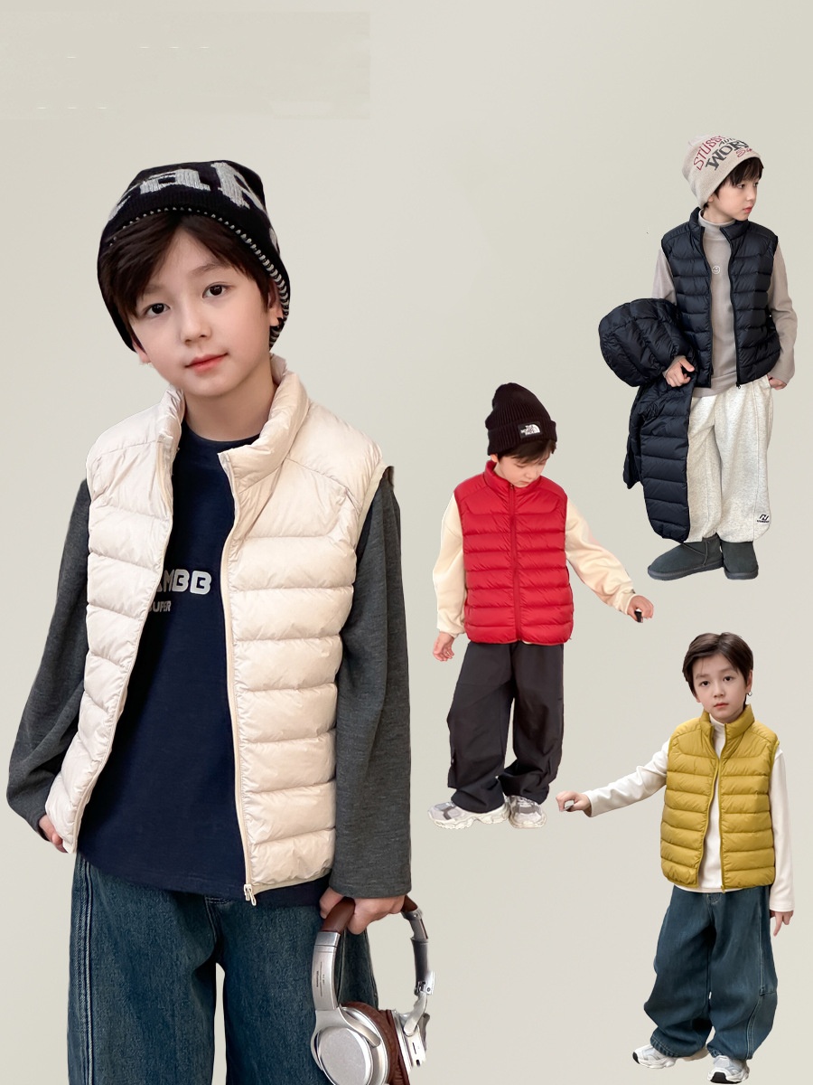 90-170】ダウンベスト キッズ 軽量 防水・防風 あったか - URBAN MINI