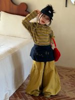 【100-160】長袖Tシャツ 女の子 ボーダー柄 フード付き カジュアル - 画像 (8)