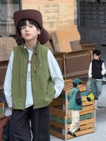 【100-170】ベスト 男の子 アウトドア カジュアル レイヤード
