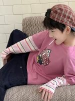 【100-160】長袖Tシャツ 男の子 レイヤード風 トレンド 着回しやすい - 画像 (5)