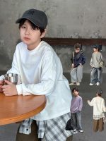 【100-170】長袖Tシャツ 男の子 コットン ストリート カジュアル