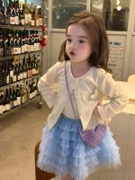 【80-130】長袖トップスorスカート 女の子 おしゃれ チュール 可愛い - 画像 (3)
