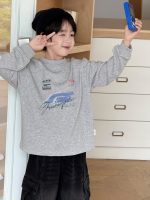 【100-160】スウェット 男の子 韓国風 ゆったり 着回しやすい