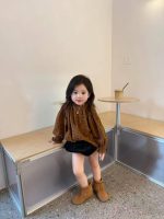 【80-130】ブラウスorショートパンツ 女の子 おしゃれ 花柄 ゆったり - 画像 (3)