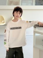 【100-160】長袖Tシャツ 男の子 シンプル やわらか デイリー使い - 画像 (5)