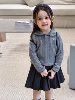 【80-140】ニットトップスorプリーツスカート 女の子 おしゃれ 学院風 - 画像 (4)