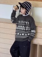 【100-160】ニットセーター 男の子 韓国風 カジュアル レトロ - 画像 (4)