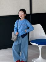 【100-150】デニムパンツ 女の子 韓国風 ゆったり レトロ - 画像 (3)