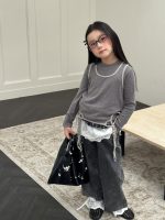 【100-150】長袖トップス 女の子 韓国風 レイヤード風 ベスト＆ロンT - 画像 (3)