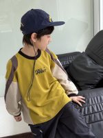 【100-160】長袖Tシャツ 男の子 カジュアル 配色 お出かけ - 画像 (5)