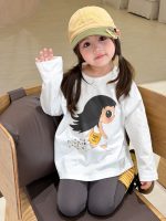 【90-160】長袖Tシャツ 女の子 プリント 可愛い 合わせやすい - 画像 (3)