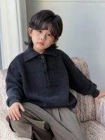 【100-150】セーター 男の子 韓国風 ニット ハイネック あったか - 画像 (6)