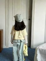 【80-130】長袖Tシャツorパンツ 女の子 おしゃれ レイヤード風 - 画像 (4)