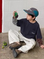 【100-170】長袖Tシャツ 男の子 トレンド カジュアル レイヤード - 画像 (3)