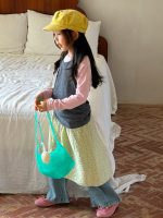 【100-160】長袖Tシャツ 女の子 韓国風 レイヤード風 着回しやすい - 画像 (3)