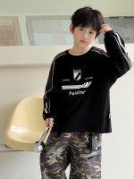 【100-160】長袖Tシャツ 男の子 アメカジ 配色切り替え ストリート - 画像 (3)