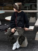 【100-170】トレーナー 男の子 英字プリント ゆったり カジュアル - 画像 (5)