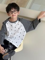 【100-160】長袖Tシャツ 男の子 韓国風 星柄 トレンド 合わせやすい - 画像 (5)