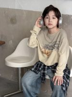 【100-170】長袖Tシャツ 男の子 グラデーション 英字プリント コットン - 画像 (4)