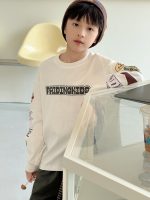 【100-160】長袖Tシャツ 男の子 シンプル やわらか デイリー使い - 画像 (6)