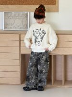 【100-160】ニットセーター 男の子 韓国風 ねこモチーフ ふんわり - 画像 (6)