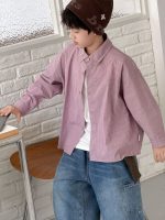 【100-160】長袖シャツ 男の子 こなれ感 ストライプ柄 英字プリント - 画像 (6)