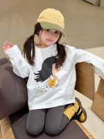 【90-160】長袖Tシャツ 女の子 プリント 可愛い 合わせやすい - 画像 (4)