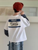 【100-160】長袖Tシャツ 男の子 切り替え カジュアル カッコイイ - 画像 (4)
