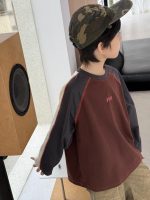 【100-160】長袖Tシャツ 男の子 カジュアル アメカジ シンプル - 画像 (4)