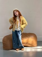 【90-140】カーディガン 女の子 無地 おしゃれ ふんわり - 画像 (5)
