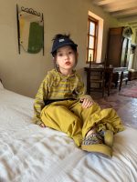 【100-160】長袖Tシャツ 女の子 ボーダー柄 フード付き カジュアル - 画像 (6)