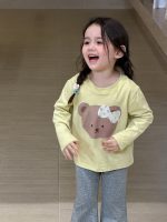 【80-140】長袖Ｔシャツorパンツ 女の子 可愛い クマ柄 着せやすい - 画像 (5)
