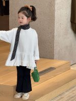 【90-140】長袖Tシャツorフレアパンツ 女の子 韓国風 無地 シンプル ガーリー - 画像 (4)