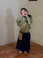 【100-160】カーディガン 女の子 花柄 ニット ガーリー 合わせやすい - 画像 (7)