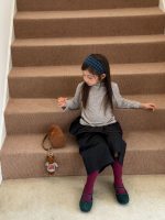 【100-160】長袖トップスorパンツ 女の子 ハイネック すっきりデイリー使い - 画像 (3)