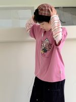 【100-160】長袖Tシャツ 男の子 レイヤード風 トレンド 着回しやすい - 画像 (4)