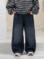 【90-160】デニムパンツ 男の子 裏起毛 あったか 韓国風 カジュアル - 画像 (4)