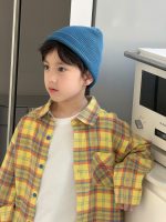 【100-160】長袖シャツ 男の子 チェック柄 クラシック お出かけ - 画像 (4)