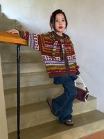 【100-160】カーディガン 女の子 韓国風 フード取り外し可能 カジュアル - 画像 (4)