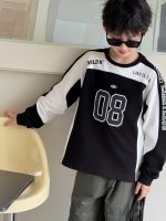 【100-160】長袖Tシャツ 男の子 アメカジ レーシング風 配色 - 画像 (4)
