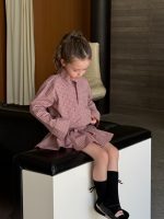 【90-140】2点セット 女の子 チェック柄 韓国風 ジャケット&フリルスカート - 画像 (4)