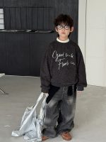 【90-160】トレーナー 男の子 英字プリント 裏起毛 あったか 着回しやすい - 画像 (4)