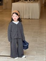 【90-140】二点セット カーディガン&ワイドパンツ 女の子 リラックス感 ゆるシルエット - 画像 (7)