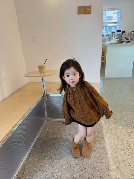 【80-130】ブラウスorショートパンツ 女の子 おしゃれ 花柄 ゆったり