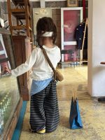 【80-130】長袖Tシャツorパンツ 女の子 犬柄 ボーダー 可愛い - 画像 (3)