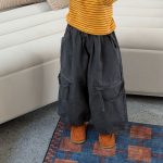 【100-160】パンツ 女の子 韓国風 ゆったり リラックス - 画像 (5)