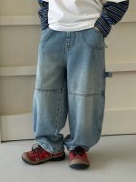 【100-160】デニムパンツ 男の子 アメカジ ワイドシルエット - 画像 (5)