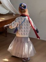 【90-140】カーディガン 女の子 花柄 やわらか 合わせやすい - 画像 (7)